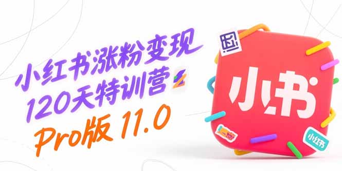 小红书涨粉变现120天特训营Pro版11.0:从0到1掌握平台运营,内容制作和变现-搞钱派