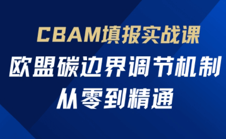 欧盟CBAM填报实战从零到精通-搞钱派