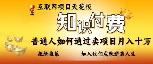 互联网项目天花板，知付付费项目，普通人如何通过卖项目月入十个，拒绝韭菜【揭秘】-搞钱派