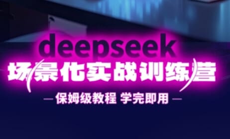 DeepSeek场景化实战训练营，保姆级教程，学完即用，手把手教你用DeepSeek提升效率-搞钱派